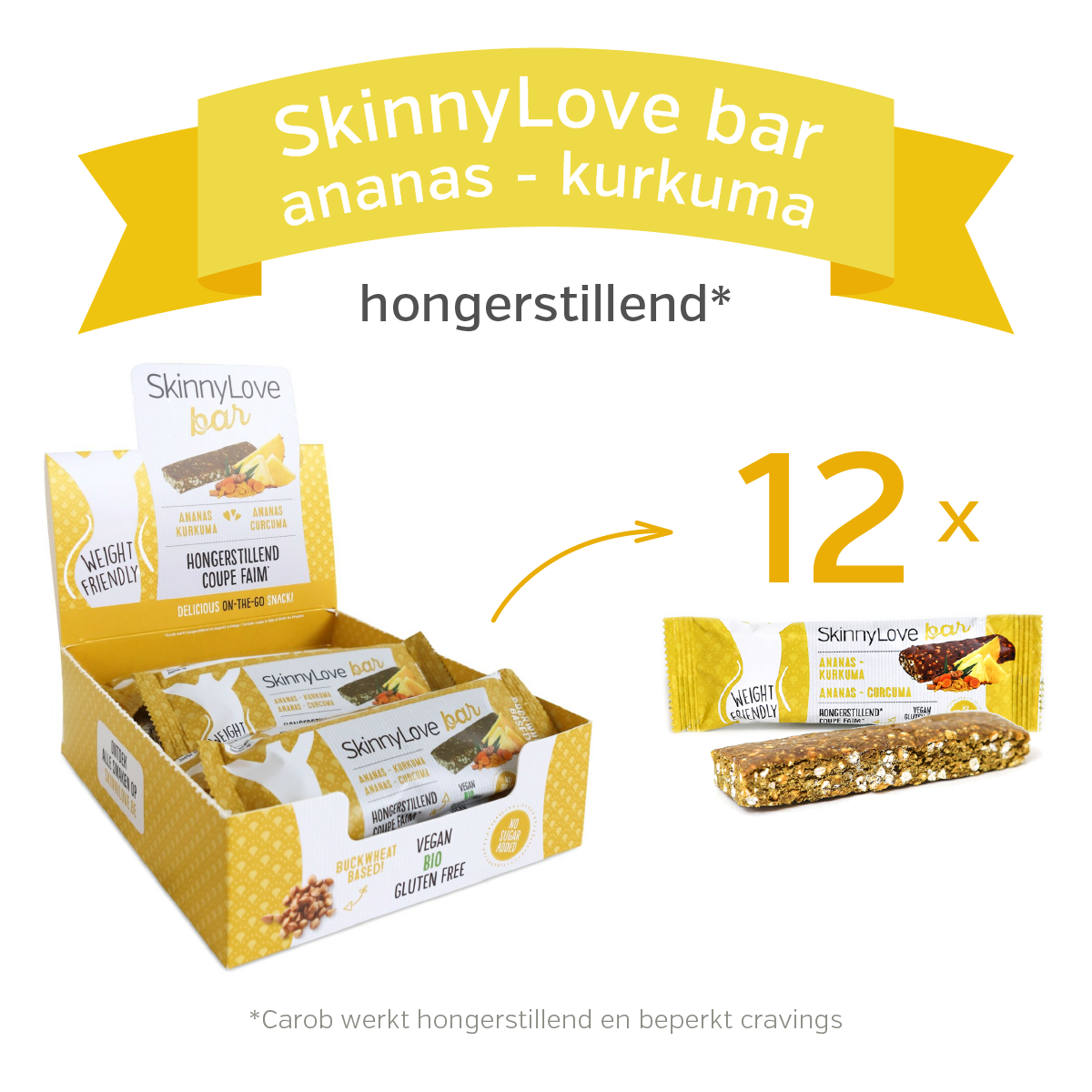 SkinnyLove bar | ananas - kurkuma